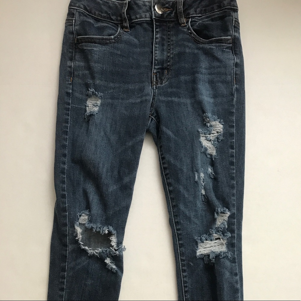 AEO Distressed Hi-Rise Jeggings